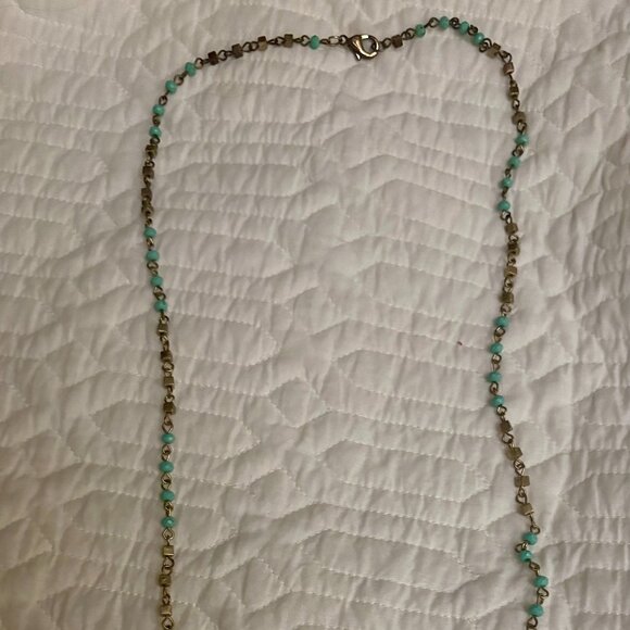 Chico's Blue Turquoise Long Necklace - Picture 6 of 6